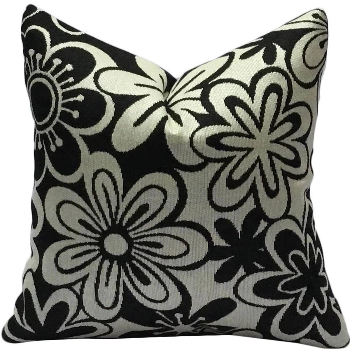 MAAT - Cojin Margaritas B and W 45x45cm