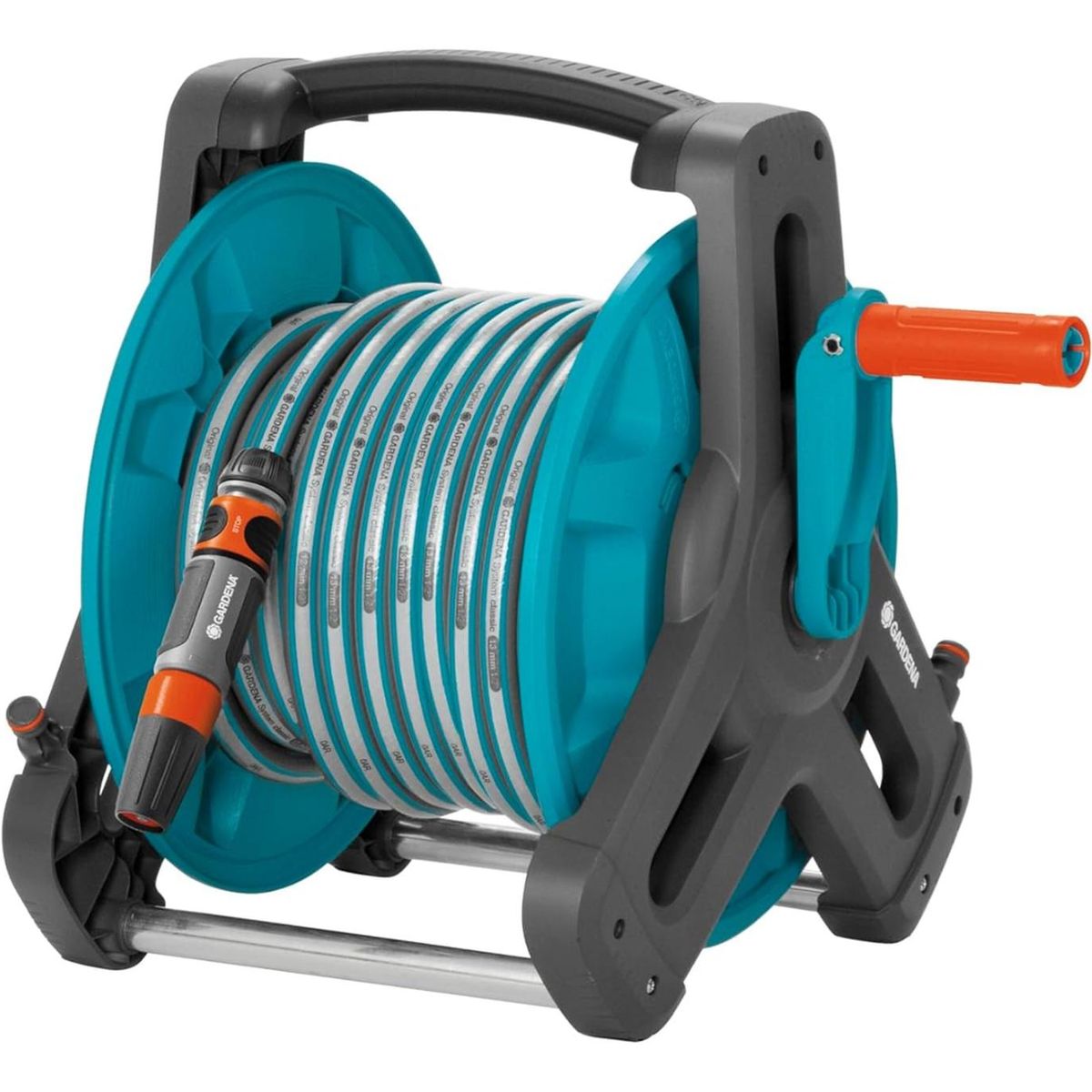 GARDENA - Manguera 20 metros + soporte portamanguera y accesorios  Gardena