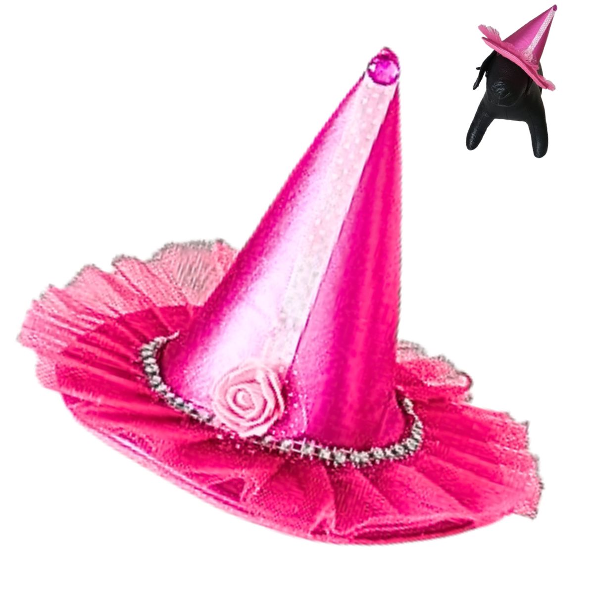 GENERICO - SOMBRERO HADA MASCOTAS - FUCSIA