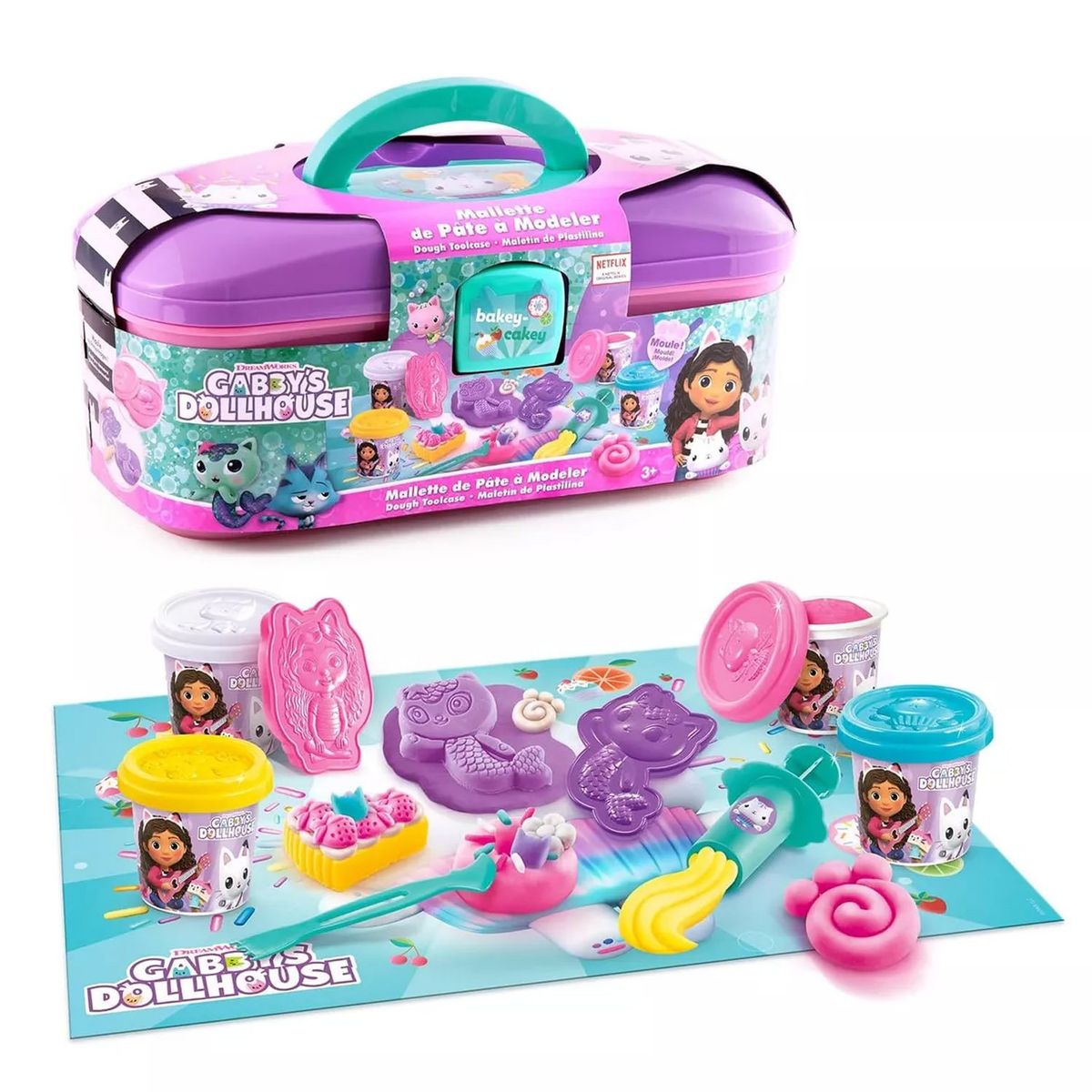LA CASA DE GABBY - Maletin con Masas para Moldear  Casa de Gabby