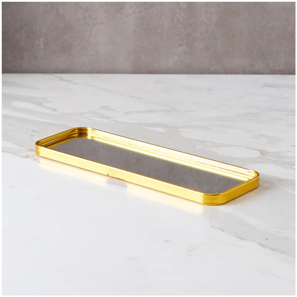 INSPIRA MARKET - Bandejas de espejo decorativa de tocador organizador PACK X2