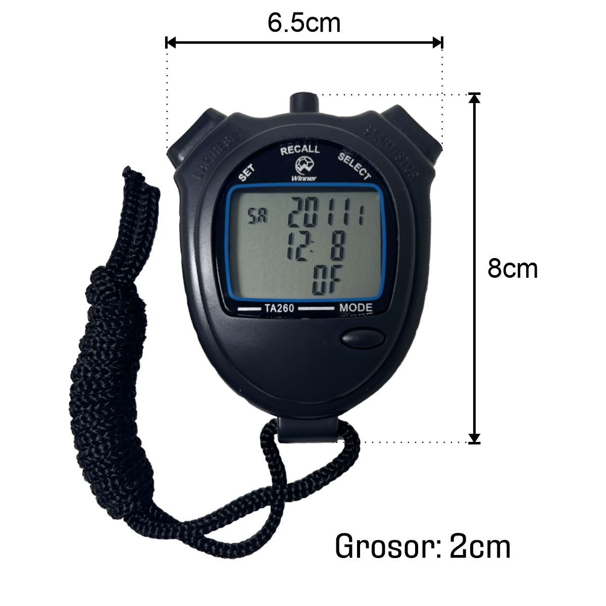 WINNER - Cronómetro 260 Deportivo Digital Portátil Profesional