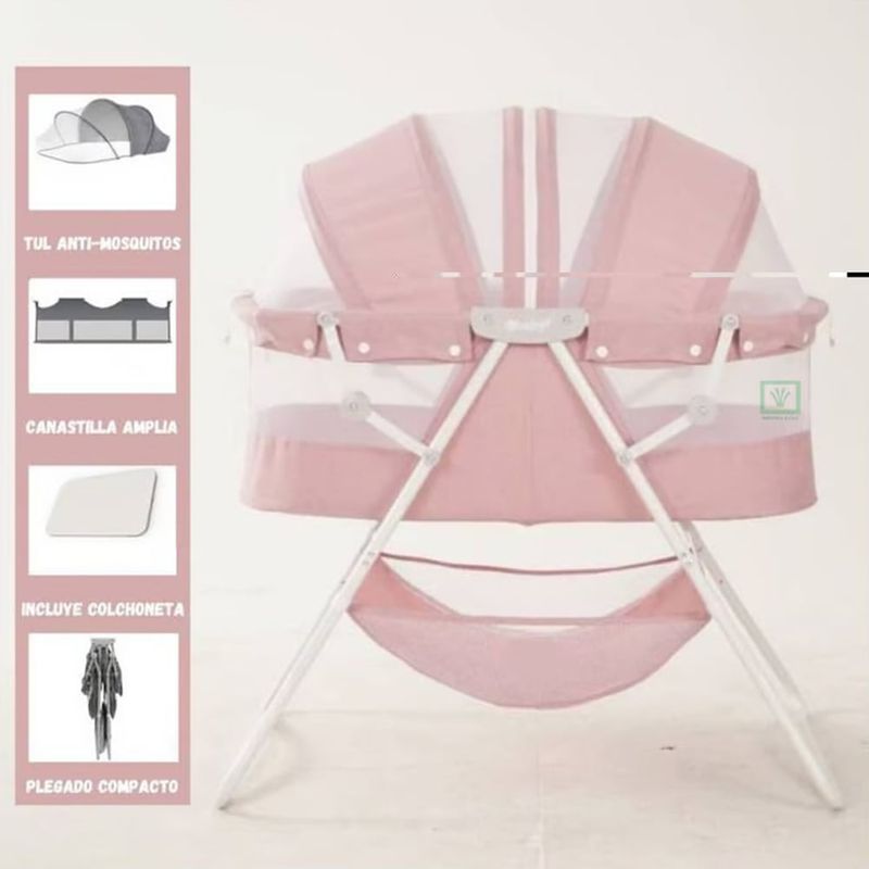 EBABY - Cuna Portátil Plegable Para Bebé »DOLLY» PINK