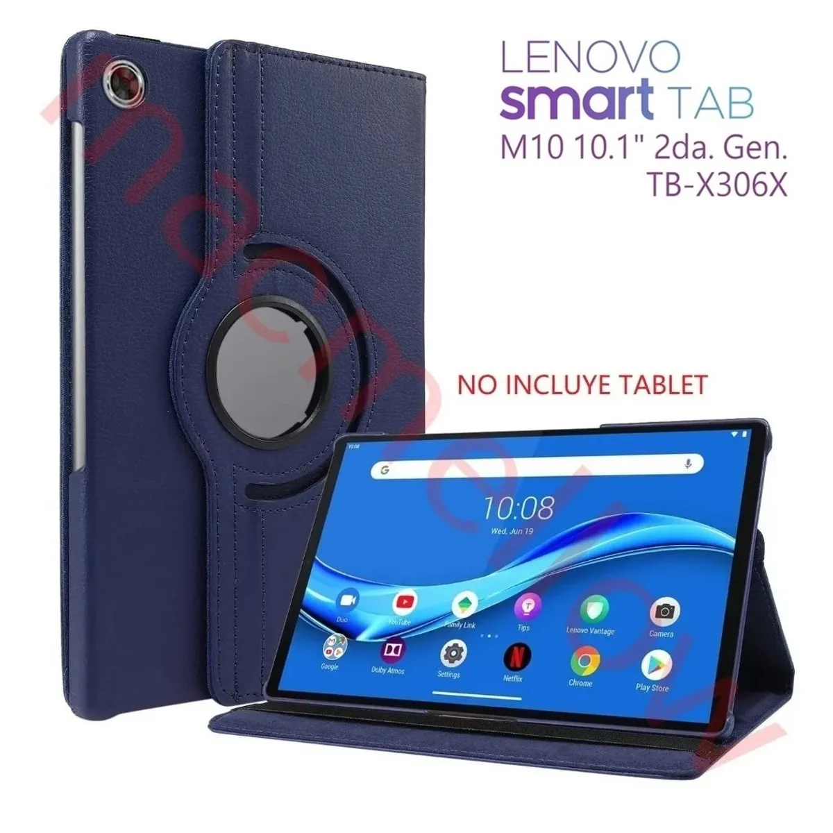 GENERICO - Funda Giratoria para Lenovo M10 2da Gen 10.1 4G Lte TB-X306X Case 360°.