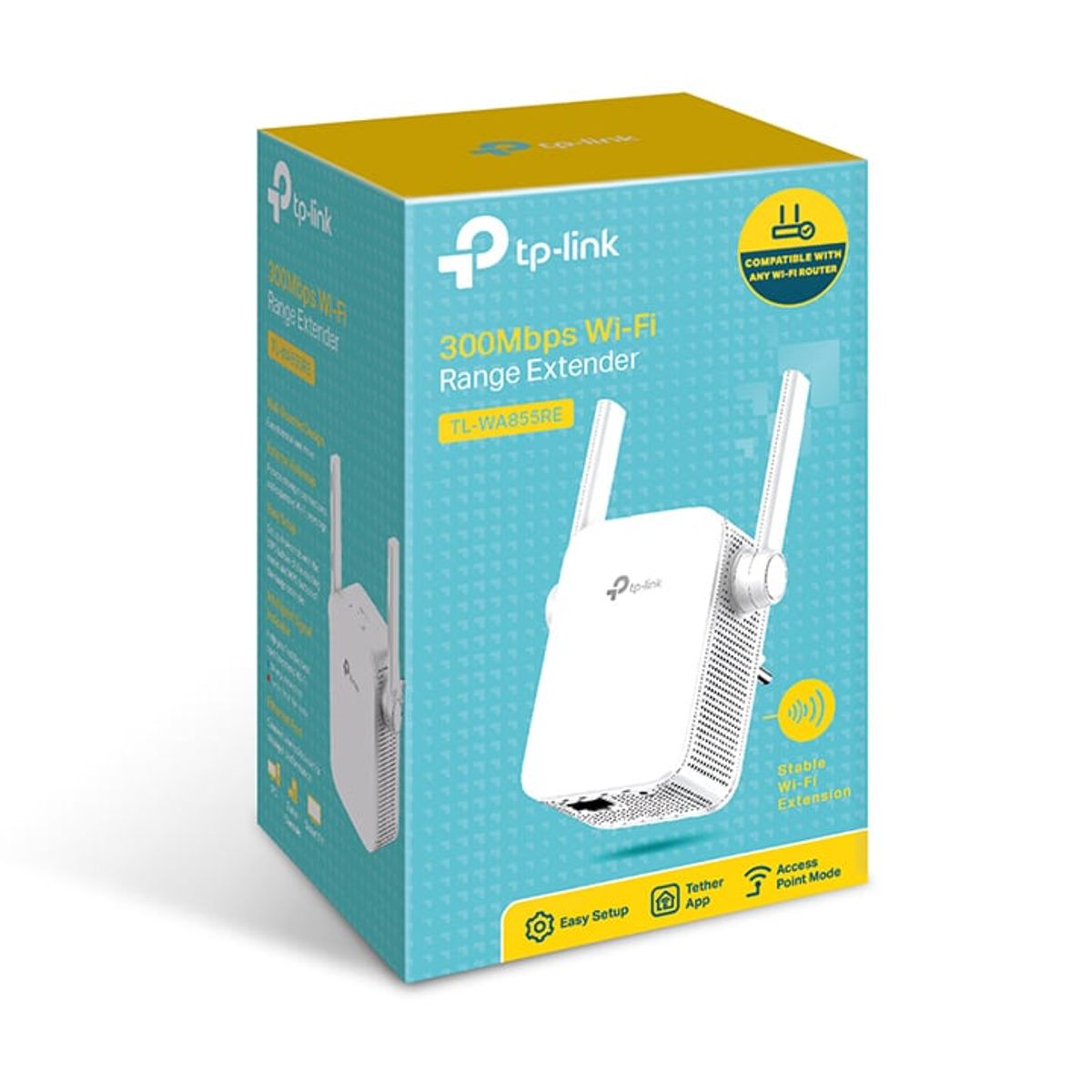 TP LINK - Repetidor  de Cobertura Wi-Fi a 300Mbps Tp Link  TL-WA855RE