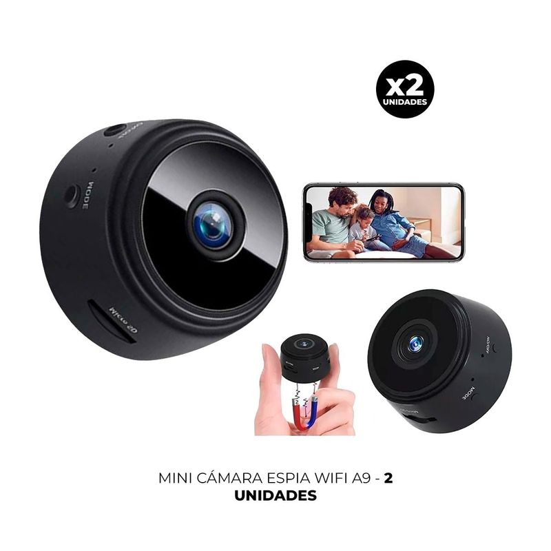 IMPORTADO MC - 2 MINI CÁMARA ESPIA WI FI A10