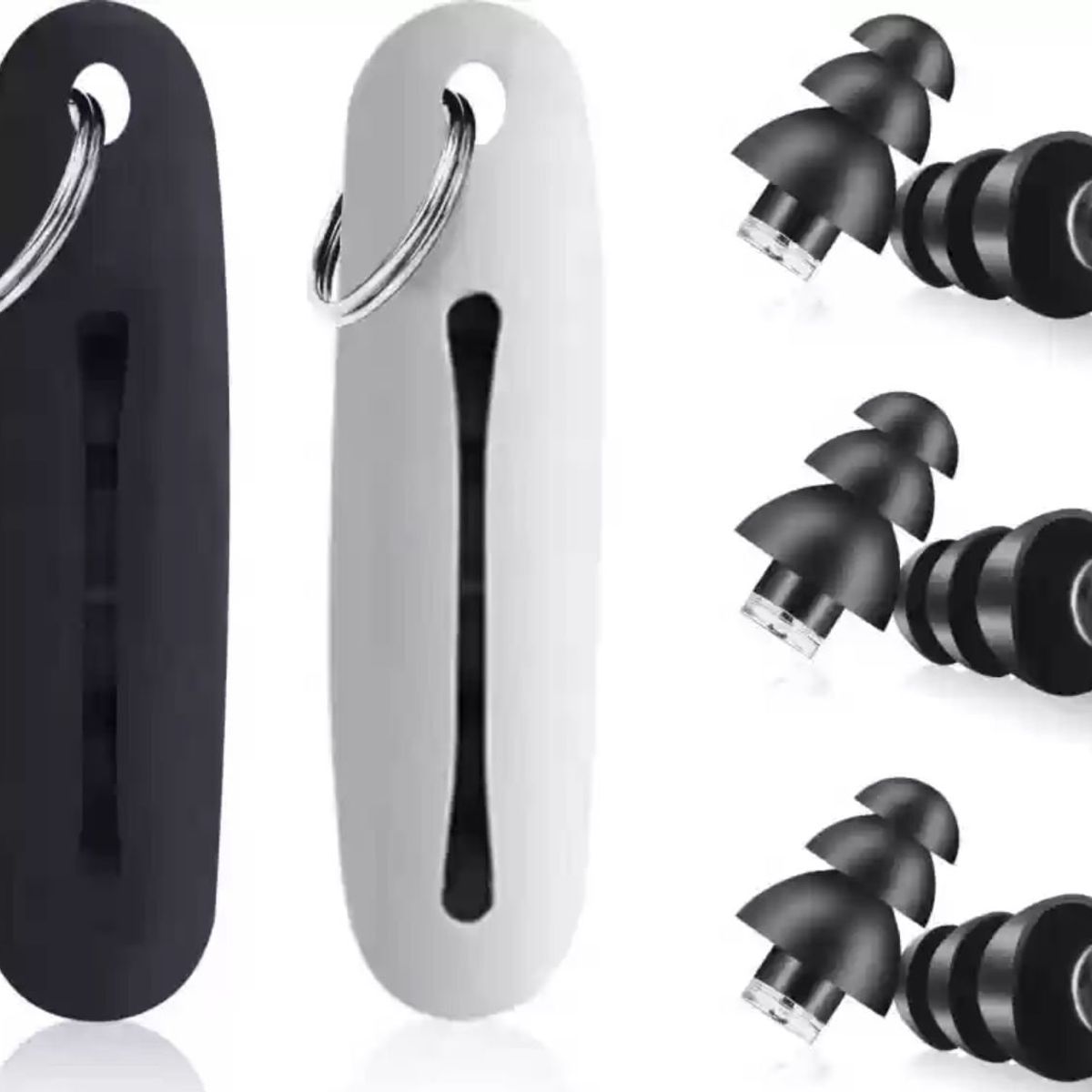 GENERICO - TAPONES PARA LOS OIDOS X 3 CON ESTUCHE PARA LA CANCELACION DE RUIDO MOLESTOS