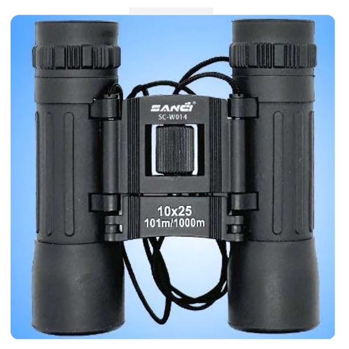 GENERICO - Binoculares 10x25 Sanci Alcance 1000m - NEGRO