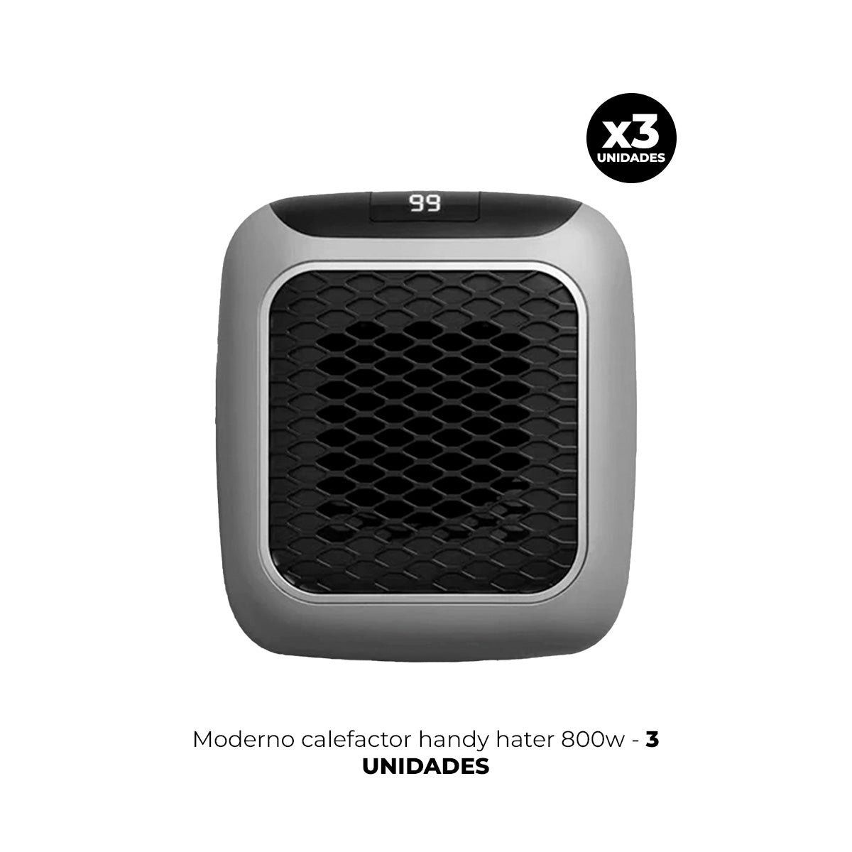 GENERICO - 3 MODERNO CALEFACTOR HANDY HATER 800W