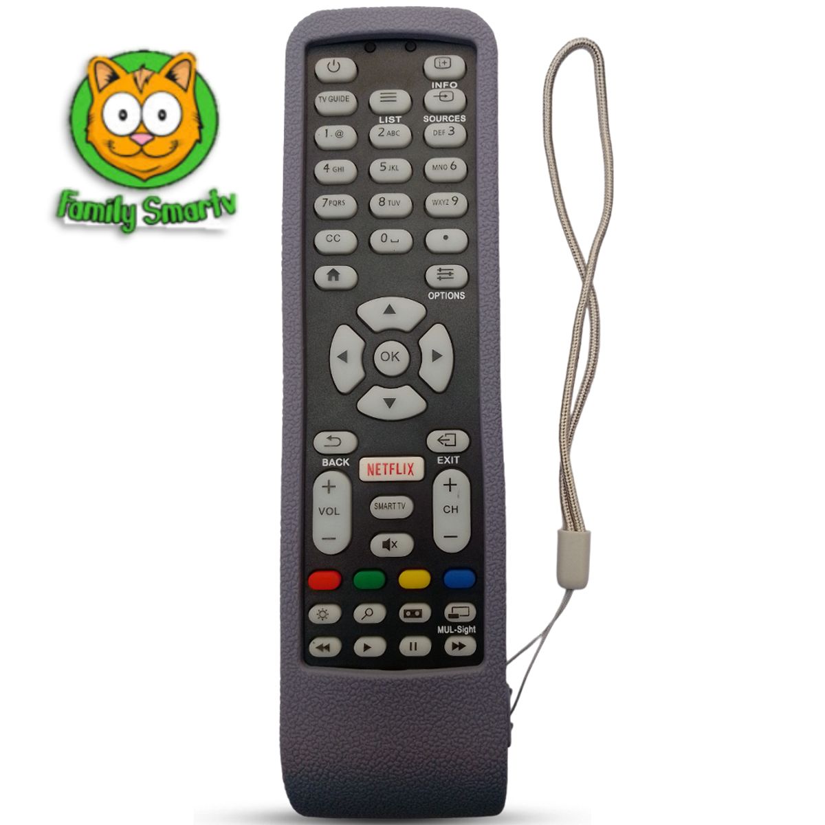 SIKAI - Funda para Control Remoto Aoc Para Smart Tv  Plomo