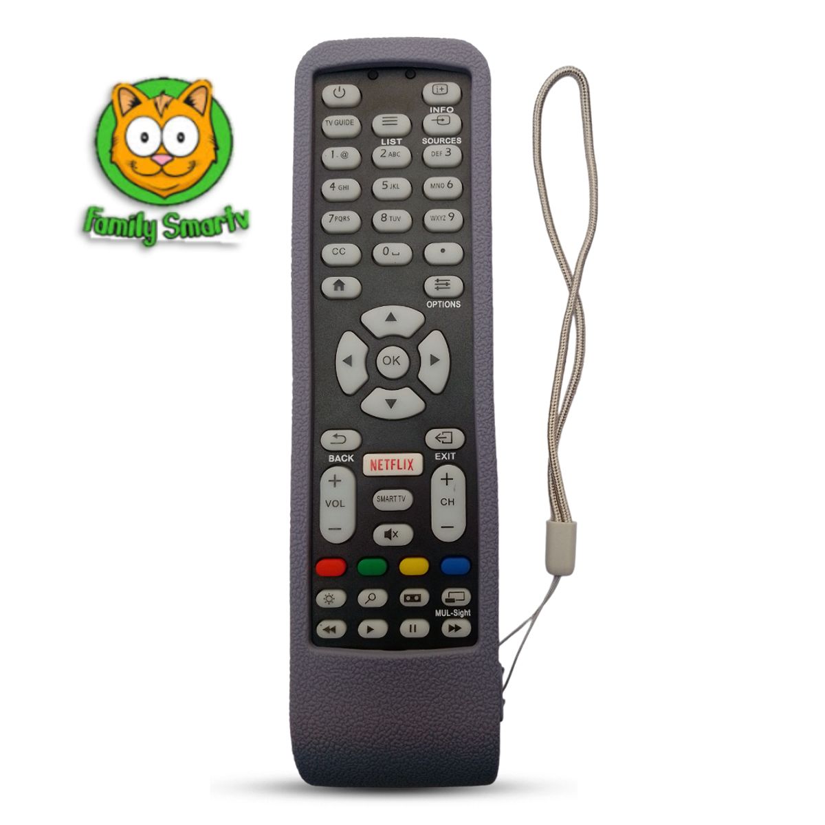 SIKAI - Funda para Control Remoto Aoc Para Smart Tv  Plomo