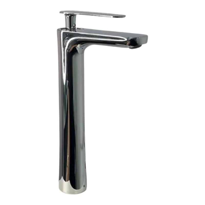 GENERICO - Grifo Mezcladora Alto de Lavabo Ovalin o Bowl Cromado Macizo
