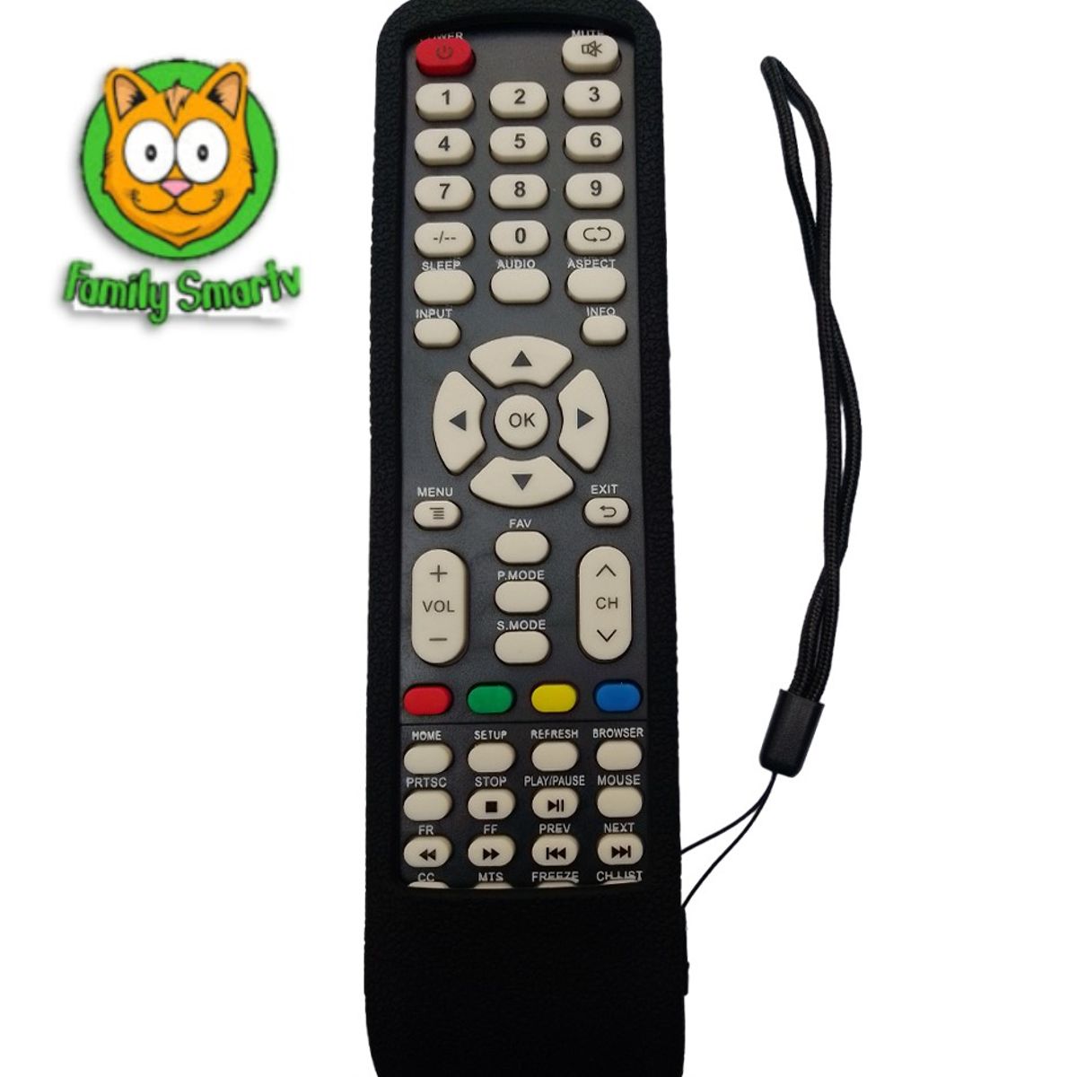 SIKAI - Funda para Control Remoto Orange Para tv Smart  Negra