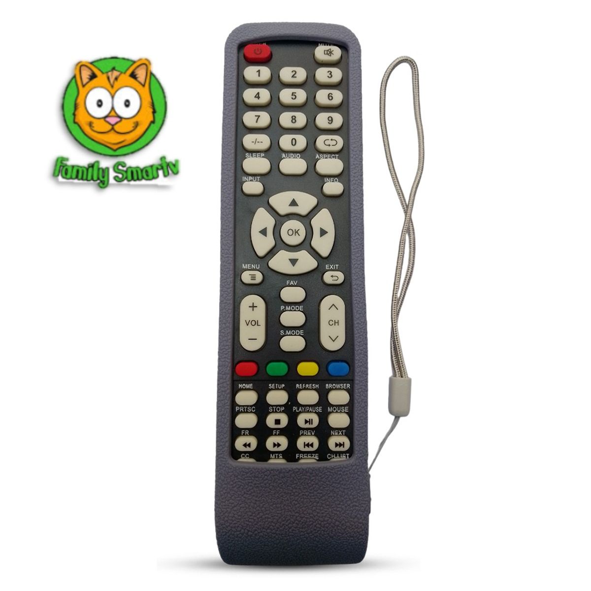 SIKAI - Funda para Control Remoto Orange Para tv Smart  Plomo