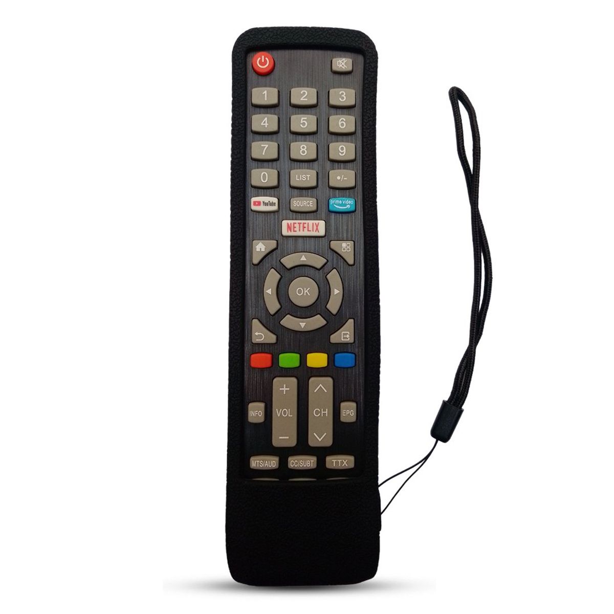 GENERICO - Funda para Control Remoto Tv Smart Jvc Modelo Rm-c3287  Negro