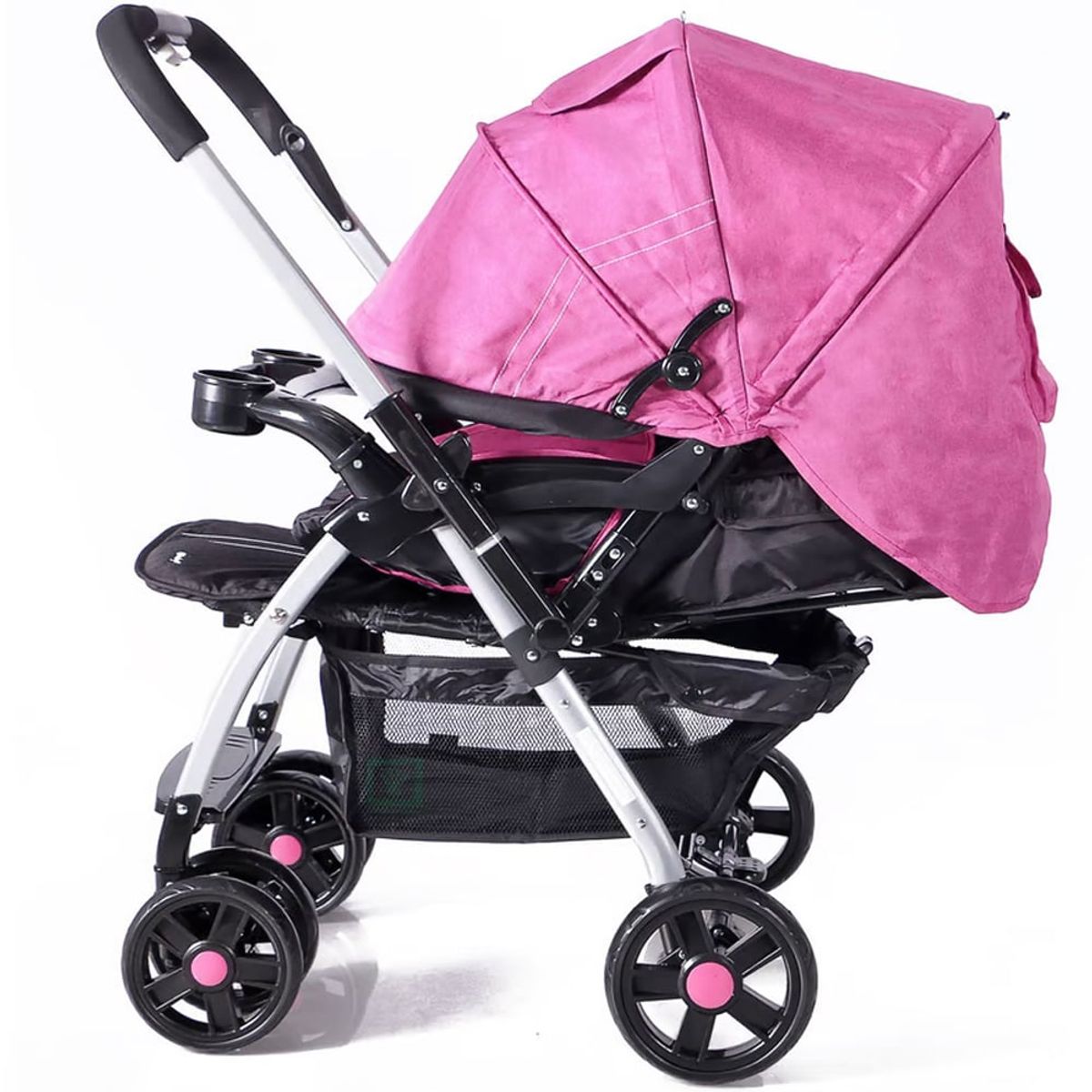 EBABY - Coche Cuna Ebaby «ROSSI» Rosado
