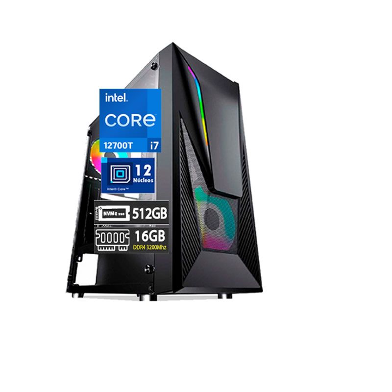Computadora Pc Intel Core I7 12700T RAM 16GB SSD 500GB 12va Generación