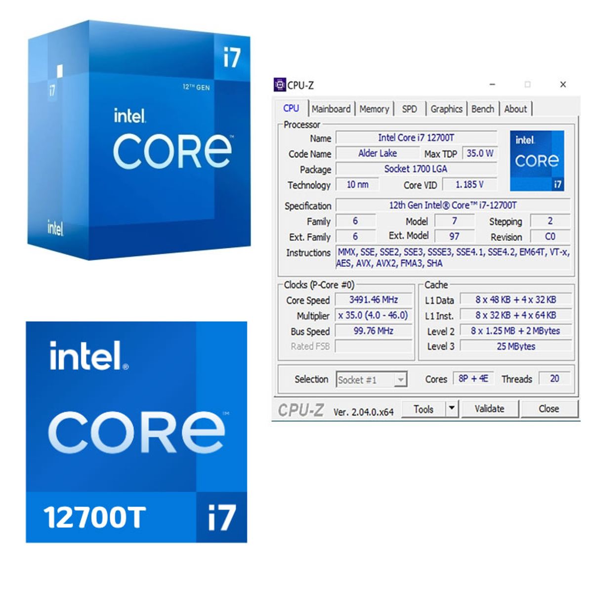 HALION - Computadora Pc Intel Core I7 12700T RAM 16GB SSD 500GB 12va Generación