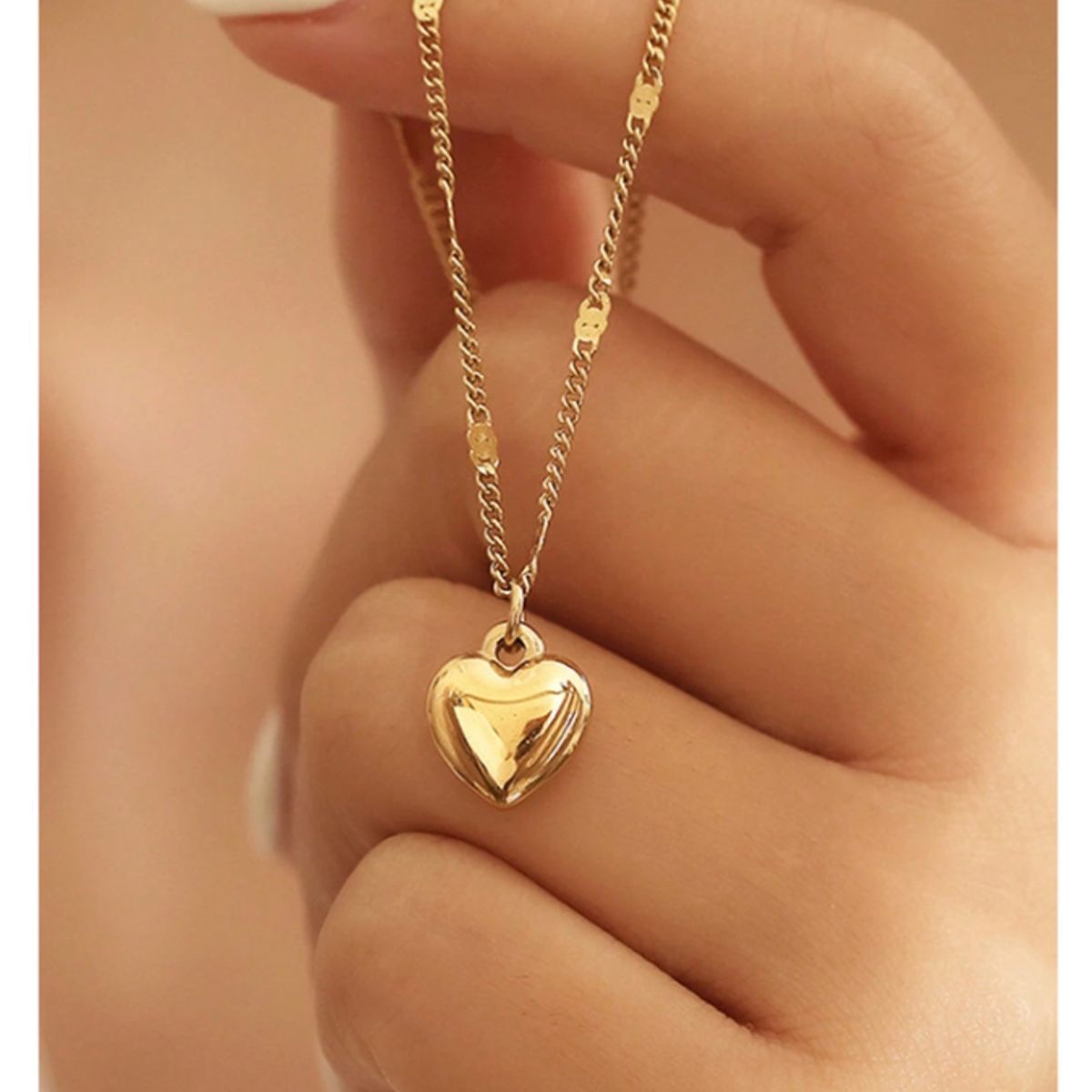 GENERICO - COLLAR ACERO INOXIDABLE DIJE DE CORAZON