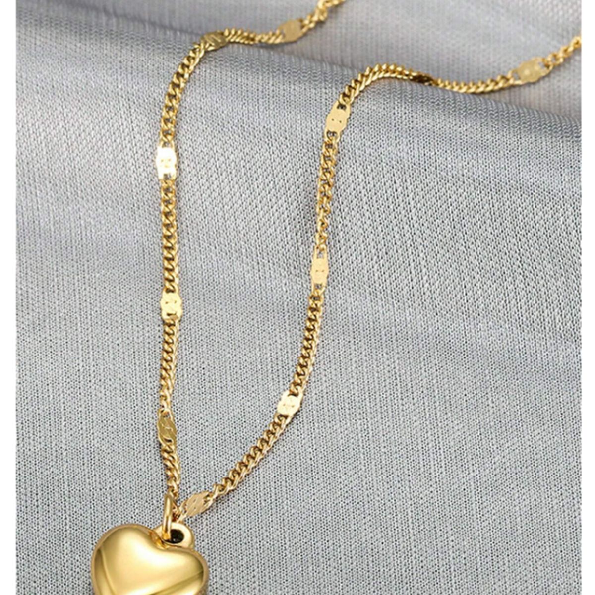 GENERICO - COLLAR ACERO INOXIDABLE DIJE DE CORAZON