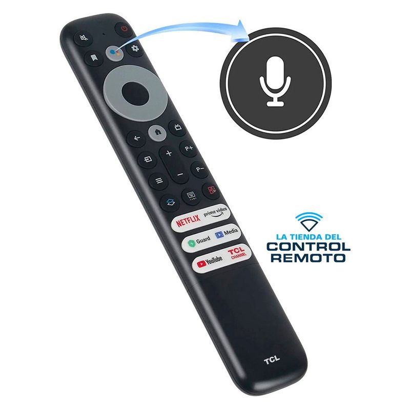 TCL - Control Remoto Original TCL RC902V FMR1  FMRH para TV TCL 8K con Voz