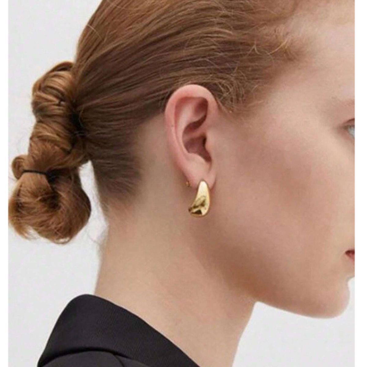 GENERICO - ARETES TIPO GOTA DE ACERO INOXIDABLE