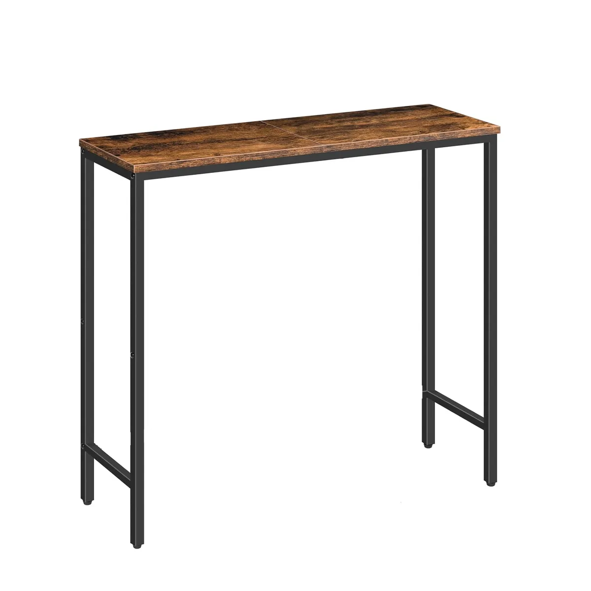 GENERICO - Mesa consola industrial de entrada o auxiliar 80x30x90 nogal