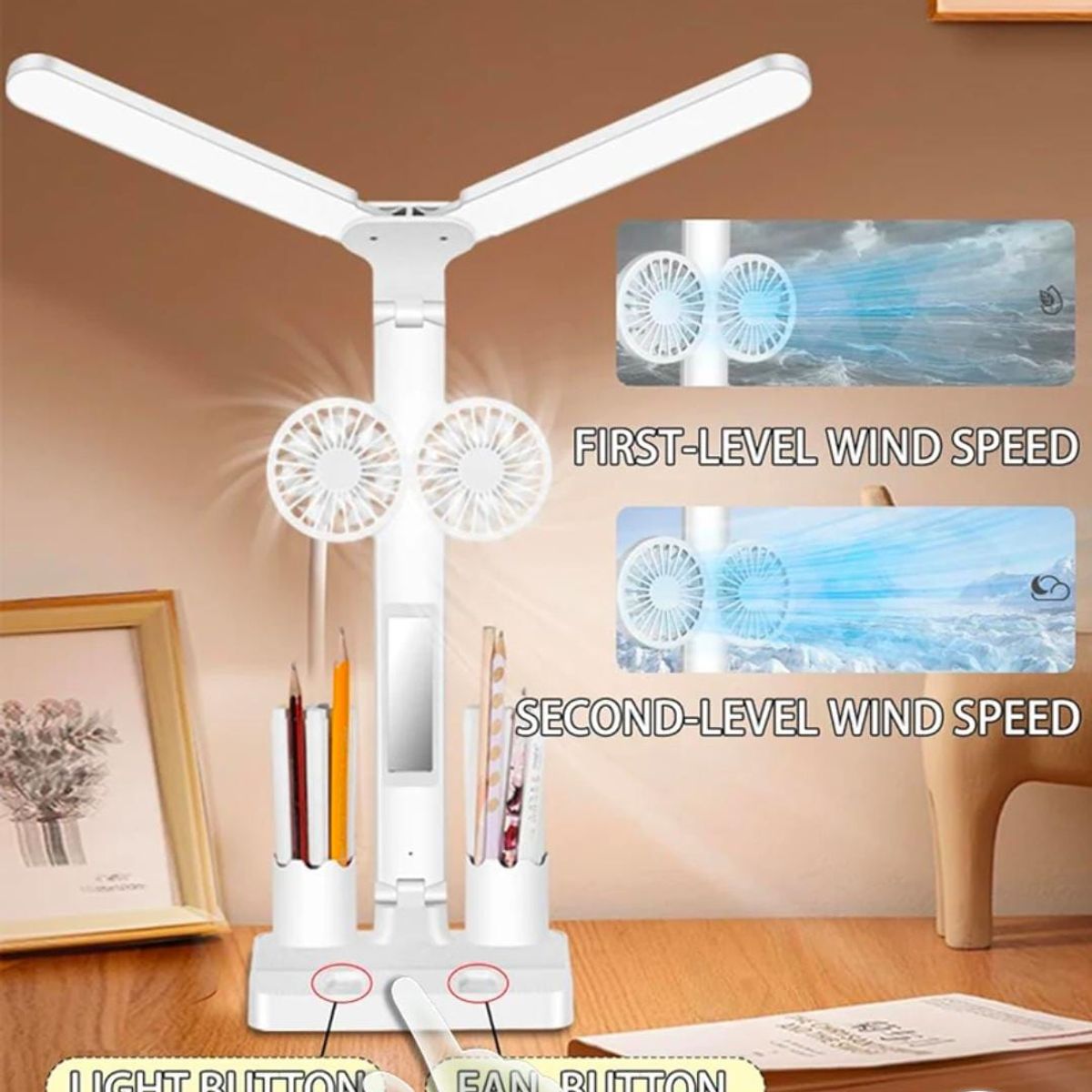 GENERICO - LAMPARA DE ESCRITORIO 5 EN 1