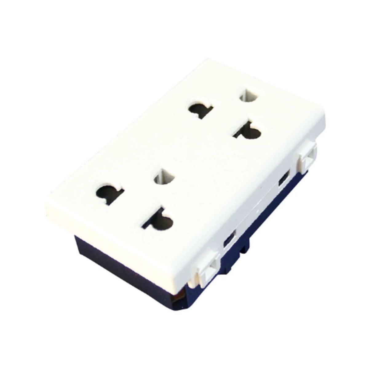 OPALUX - Dado Toma Doble Universal con Línea Tierra 15A con Protección K638TR