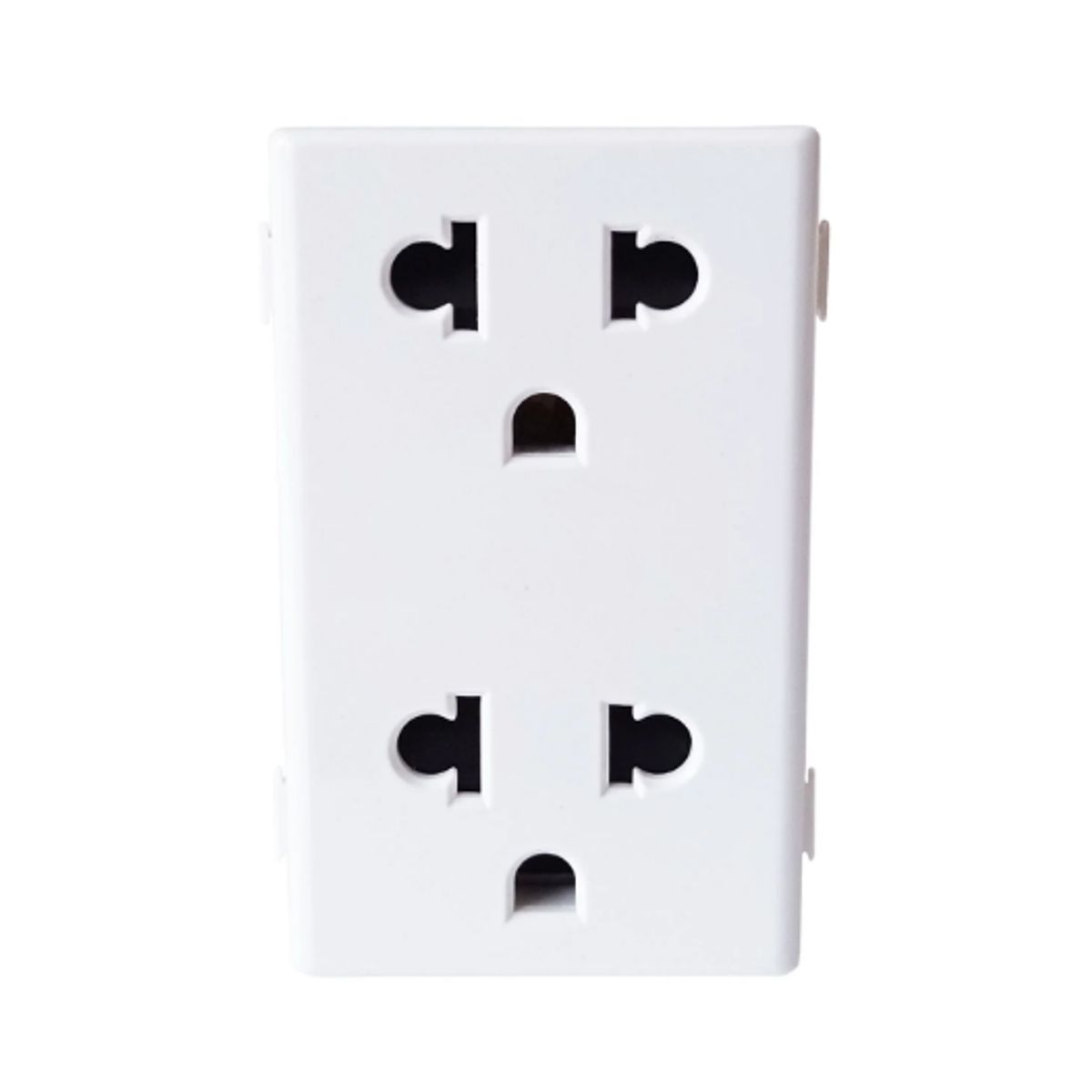 OPALUX - Dado Toma Doble Universal con Línea Tierra 15A con Protección K638TR