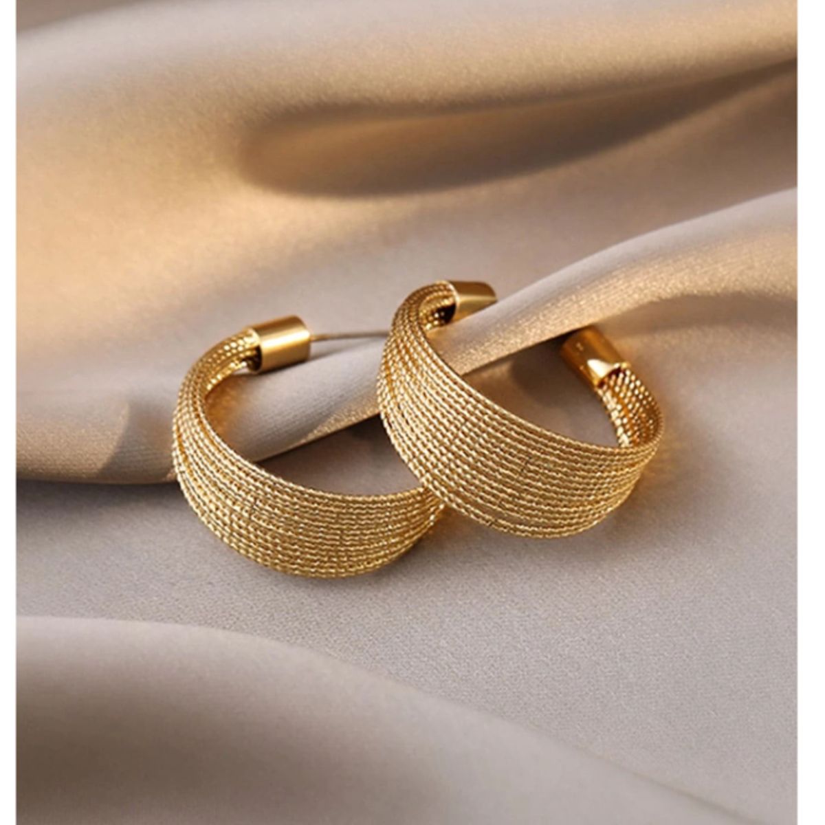 GENERICO - ARETES TIPO C DE ACERO INOXIDABLE