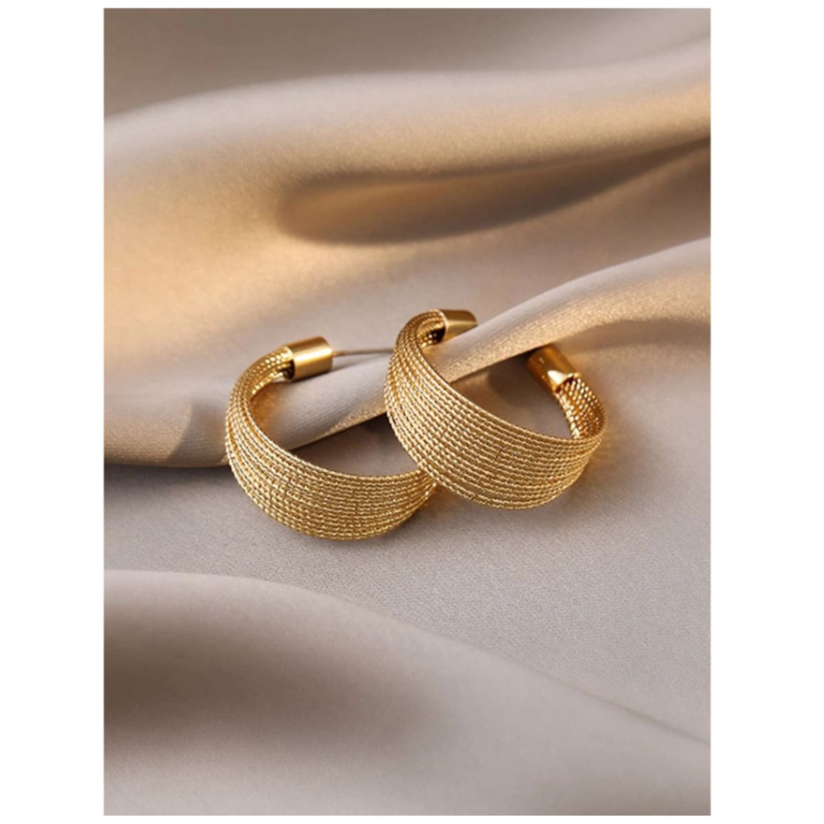 GENERICO - ARETES TIPO C DE ACERO INOXIDABLE