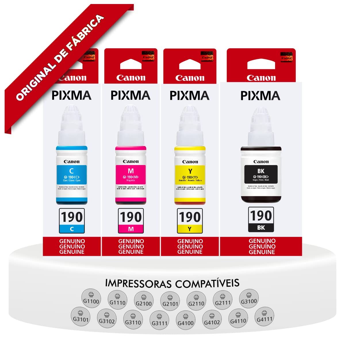 CANON - KIT DE 4 TINTAS CANON GI 190
