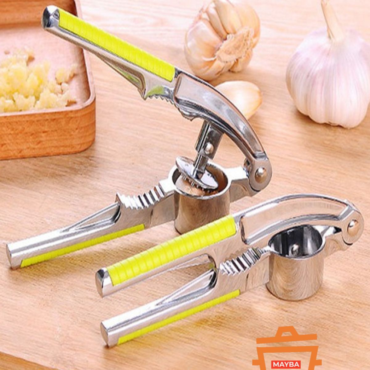 GENERICO - Prensador de ajo de acero