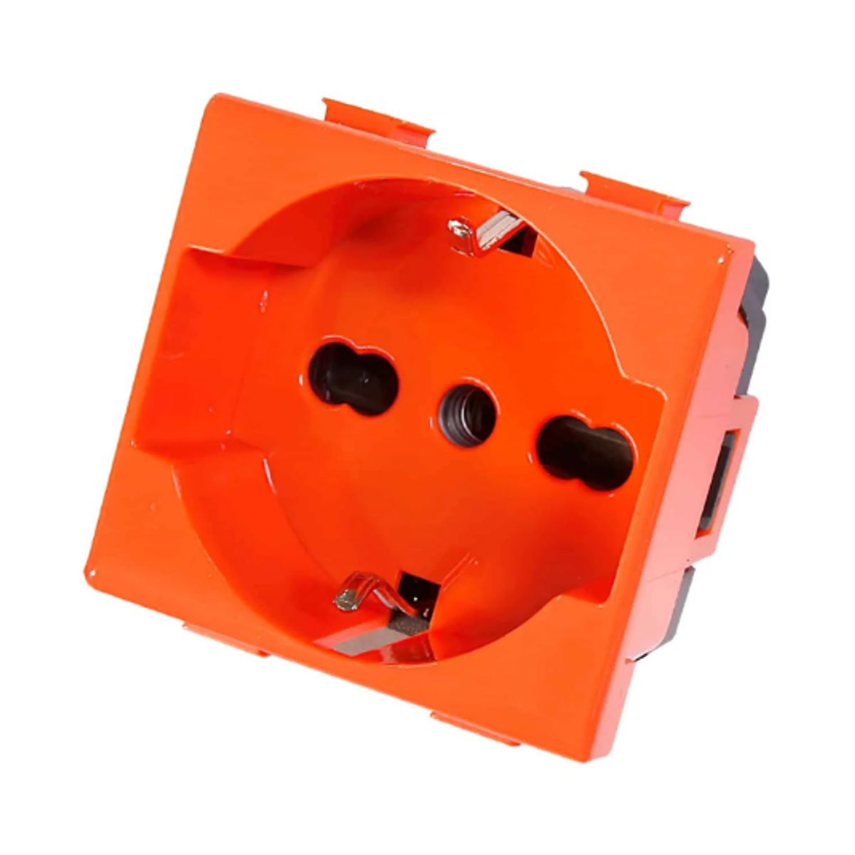 OPALUX - Dado Toma Tipo F Schuko con Línea Tierra BM127-ORG OPALUX