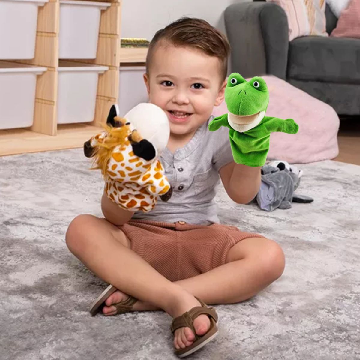 GENERICO - Titere Marioneta de Mano Ranita Sapito