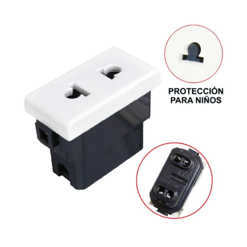 OPALUX - Dado Toma Universal BM102TR OPALUX
