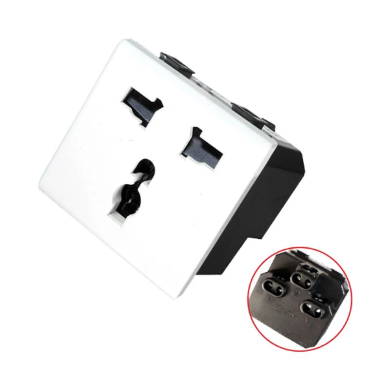 OPALUX - Dado Toma Universal con Línea Tierra BM120 OPALUX