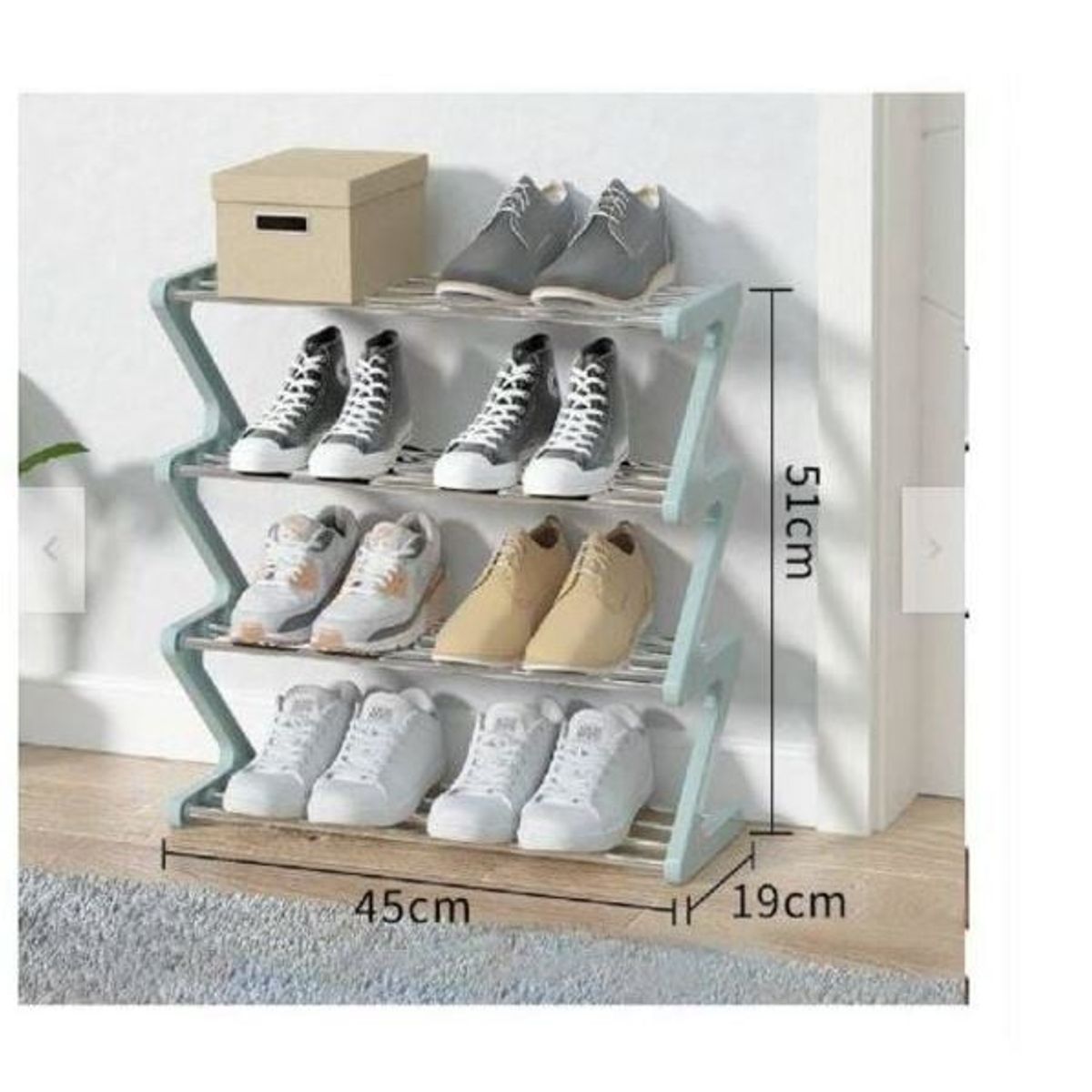 GENERICO - Zapatera armable modelo z 45cm-organizador de zapatos multiuso- mueble