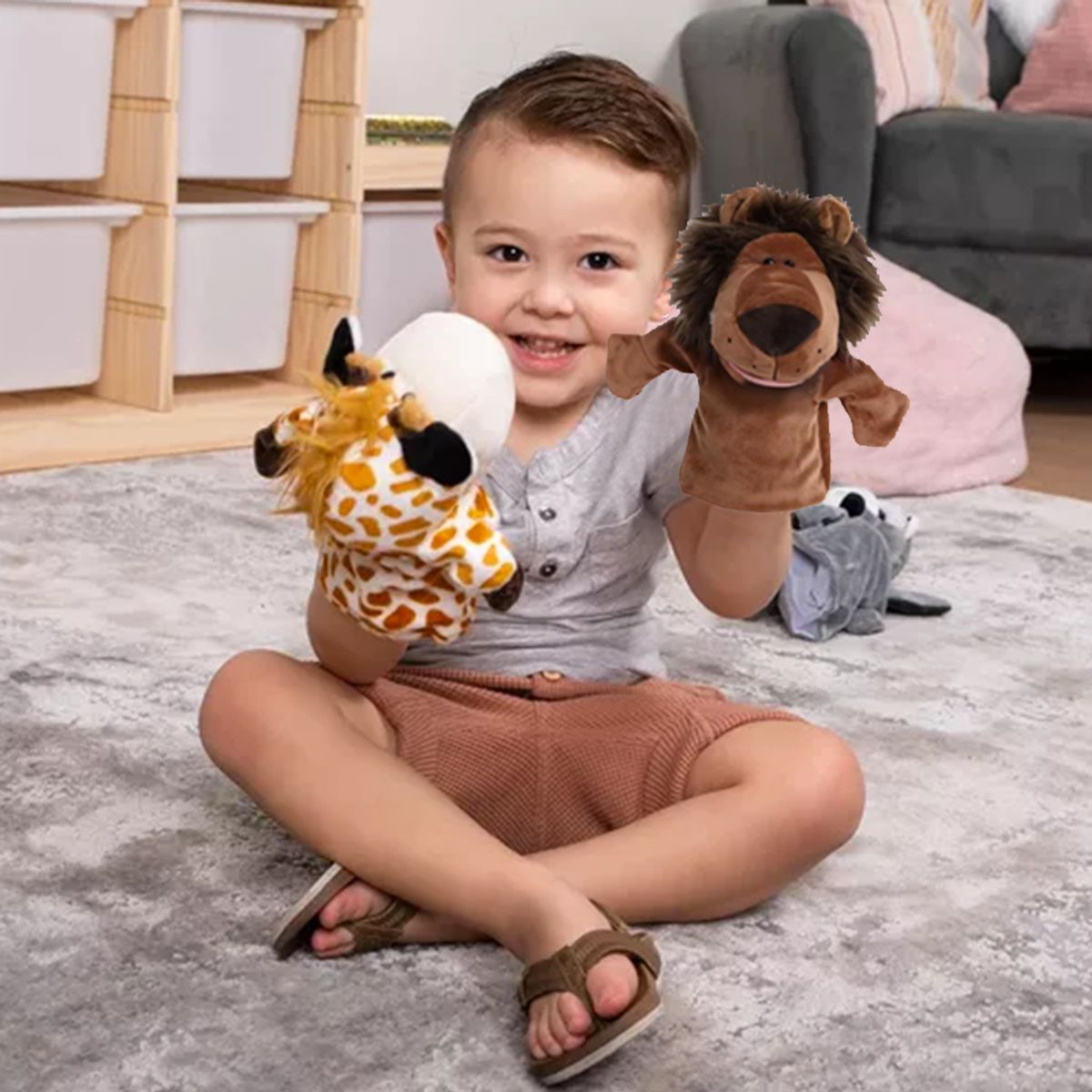 GENERICO - Titere Marioneta de Mano Leon Moreno