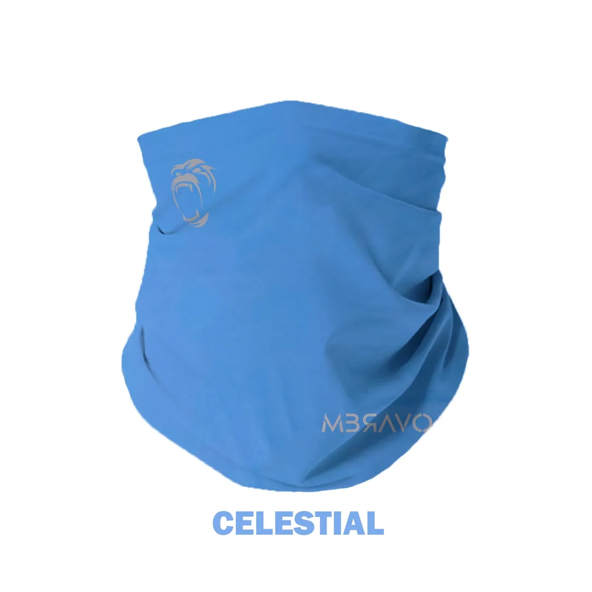GENERICO - CUELLERA BANDANA TUBULAR DEPORTIVA ANTIALERGICA CELESTIAL