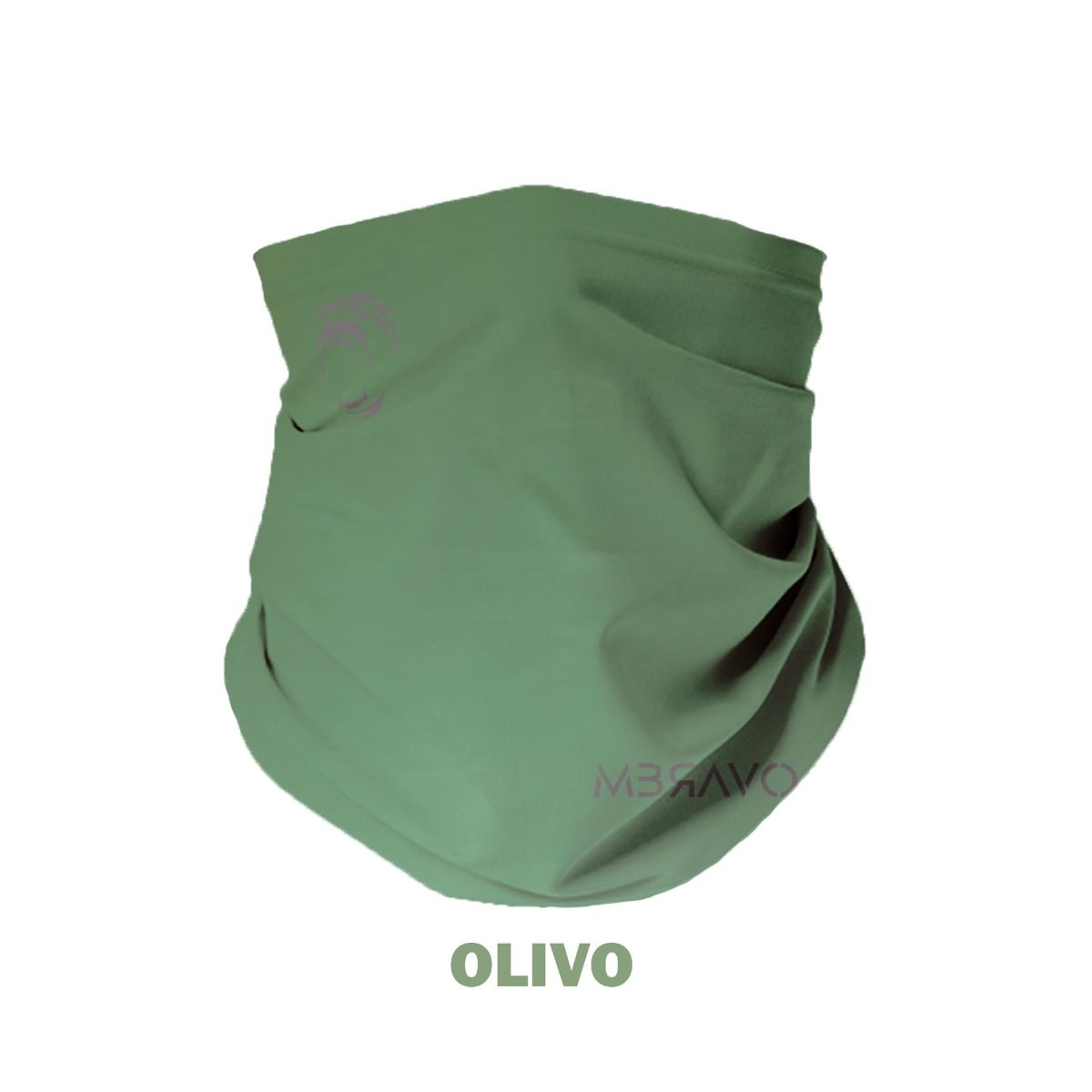 GENERICO - CUELLERA BANDANA TUBULAR DEPORTIVA ANTIALERGICA OLIVO