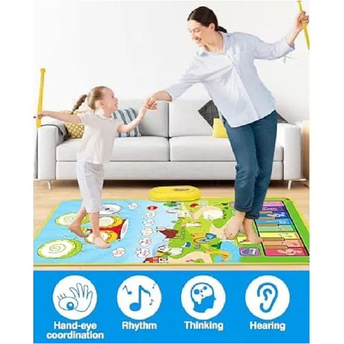 GENERICO - Alfombra de juguete para bebés 180x120cm