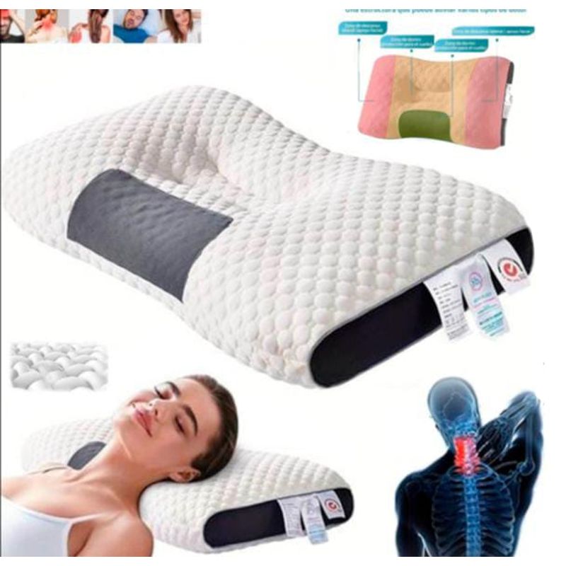GENERICO - pack 2 Almohada ergonómica cervical para cuello