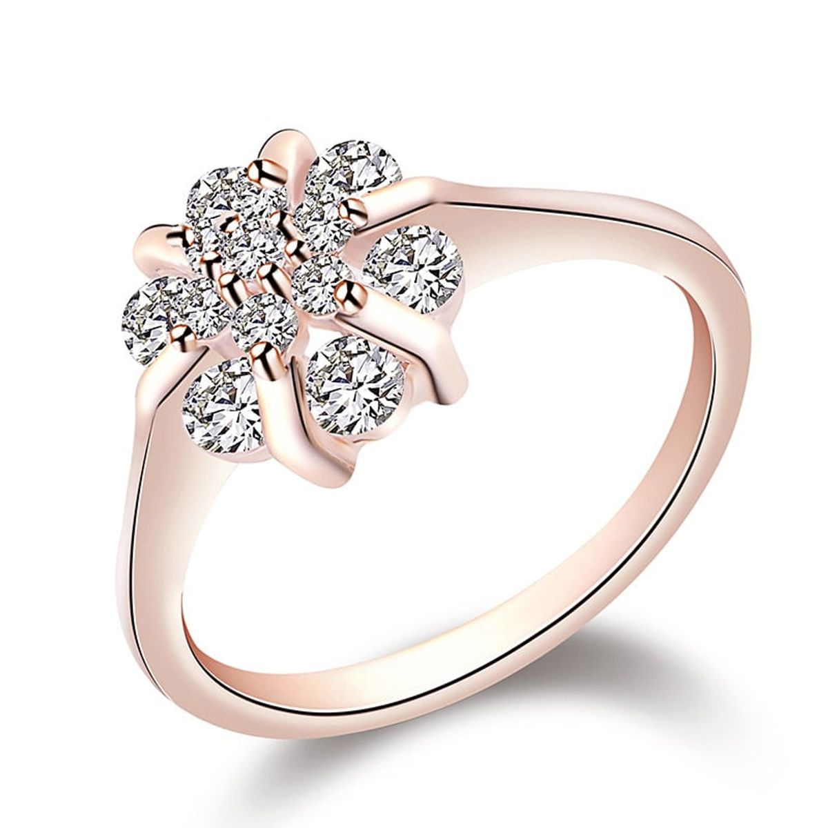 LA TIENDA 88 JOYAS Y ACCESORIOS - La Tienda 88 - Anillo Roseta Mujer Baño en Oro de 18k - Rosa