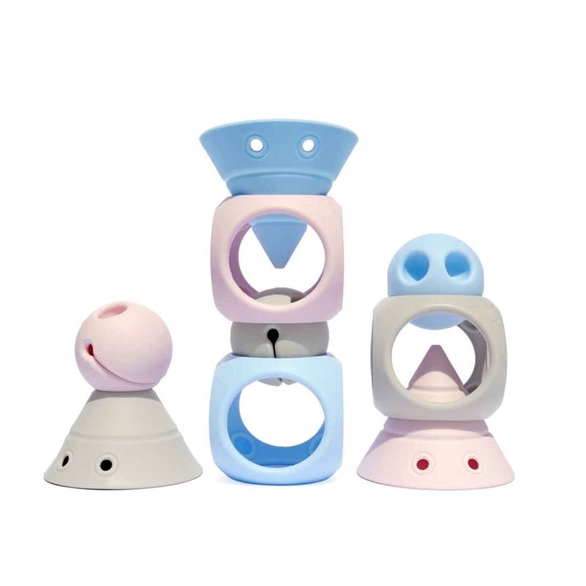 MOLUK - Juguete flexible Moluk Genius Set x 9 - Colores Pastel