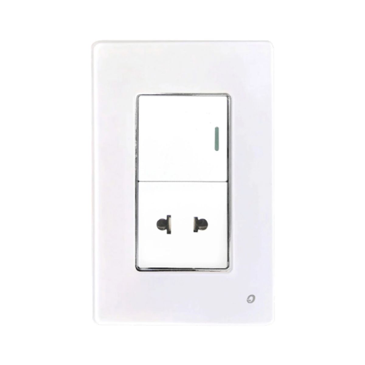 OPALUX - Interruptor + Tomacorriente Universal 15A OP-AT-22BL OPALUX