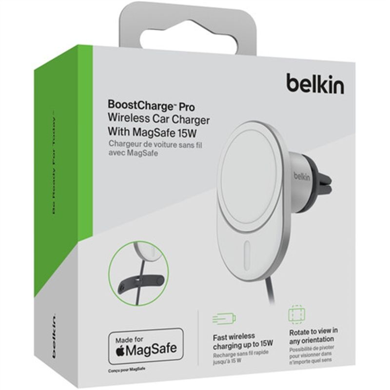 BELKIN - Soporte Belkin para auto MagSafe Mount Pro 15W