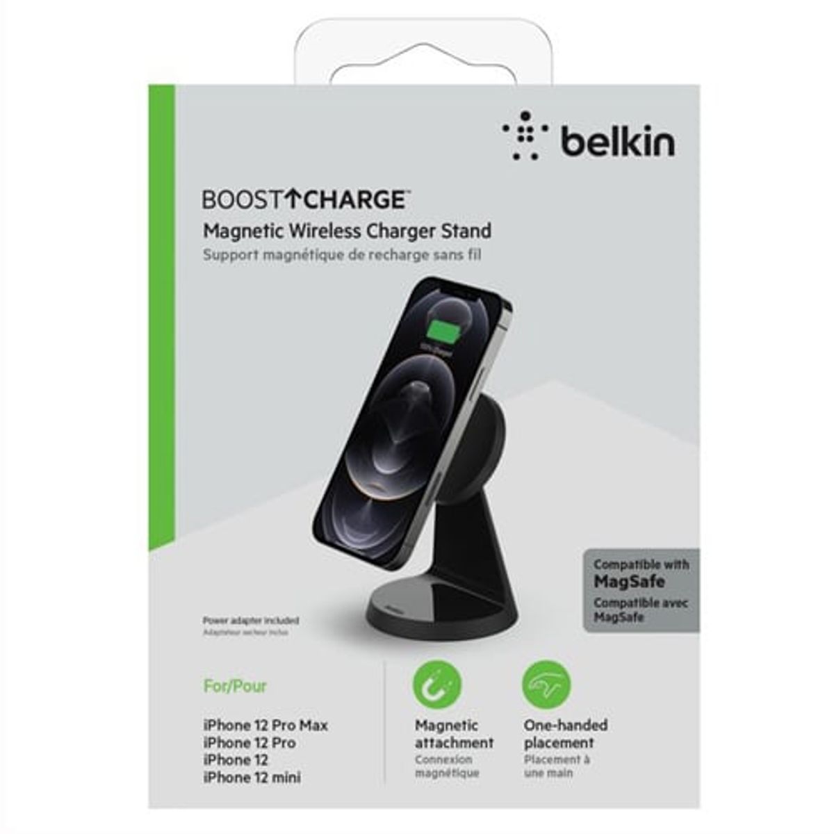 BELKIN - Cargador magnético inalámbrico Belkin 7.5W para iPhone 12 A 14 MAGSAFE