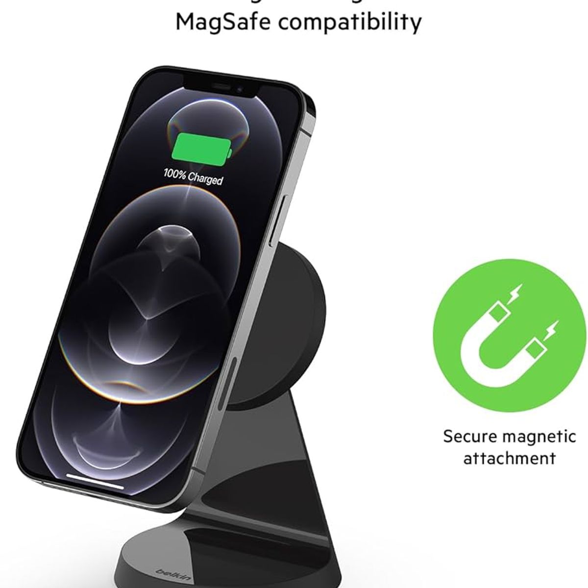 BELKIN - Cargador magnético inalámbrico Belkin 7.5W para iPhone 12 A 14 MAGSAFE